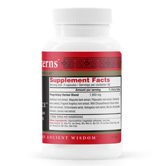 Health Concerns Xanthium Relieve Surface label highlighting the Bi Yan Pian inspired blend
