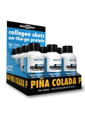 Health Direct AminoSculpt Piña Colada liquid collagen bottle front, daily wellness ready-to-use.