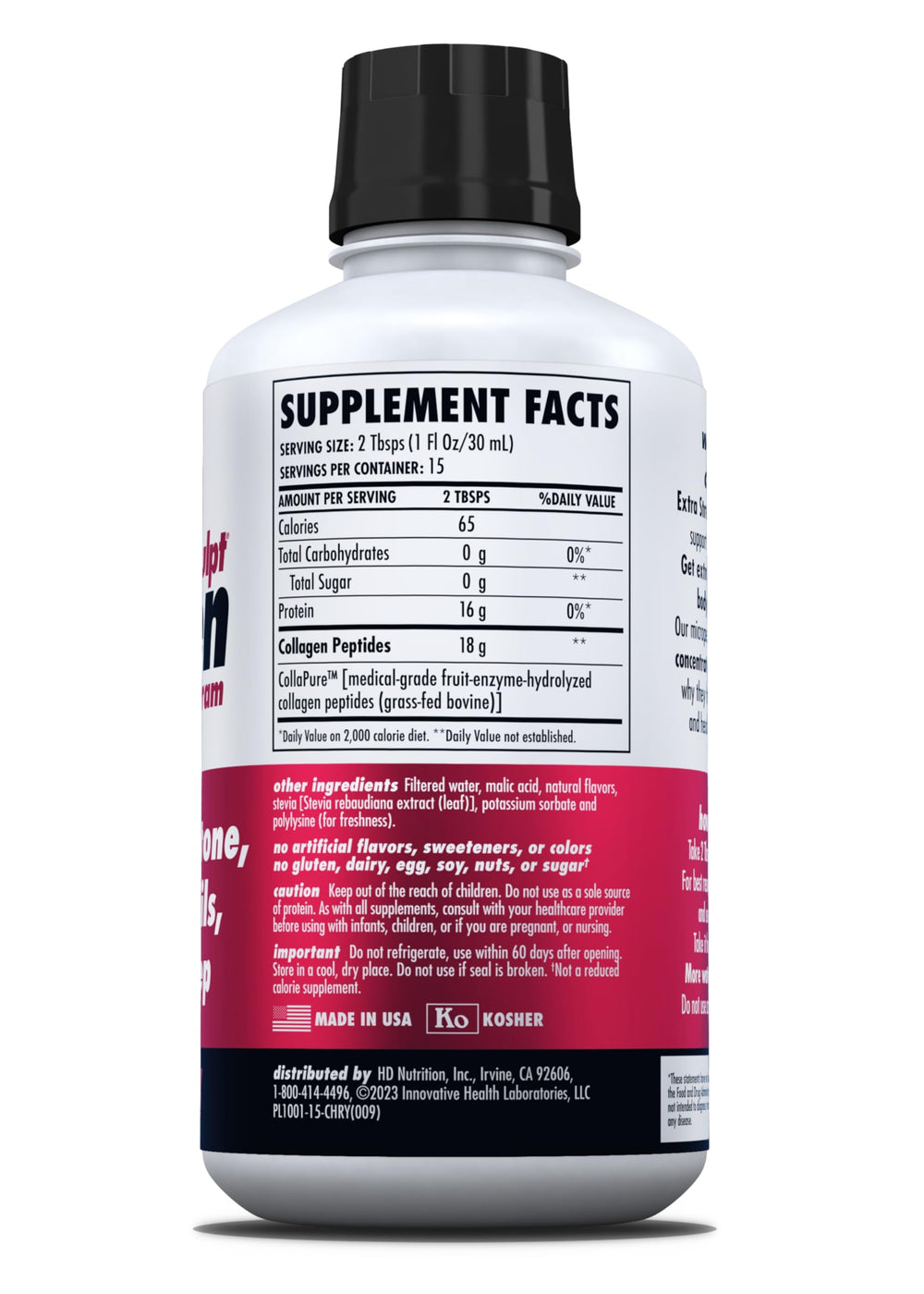 HEALTH DIRECT AminoSculpt grass-fed label highlights pasture-raised source.