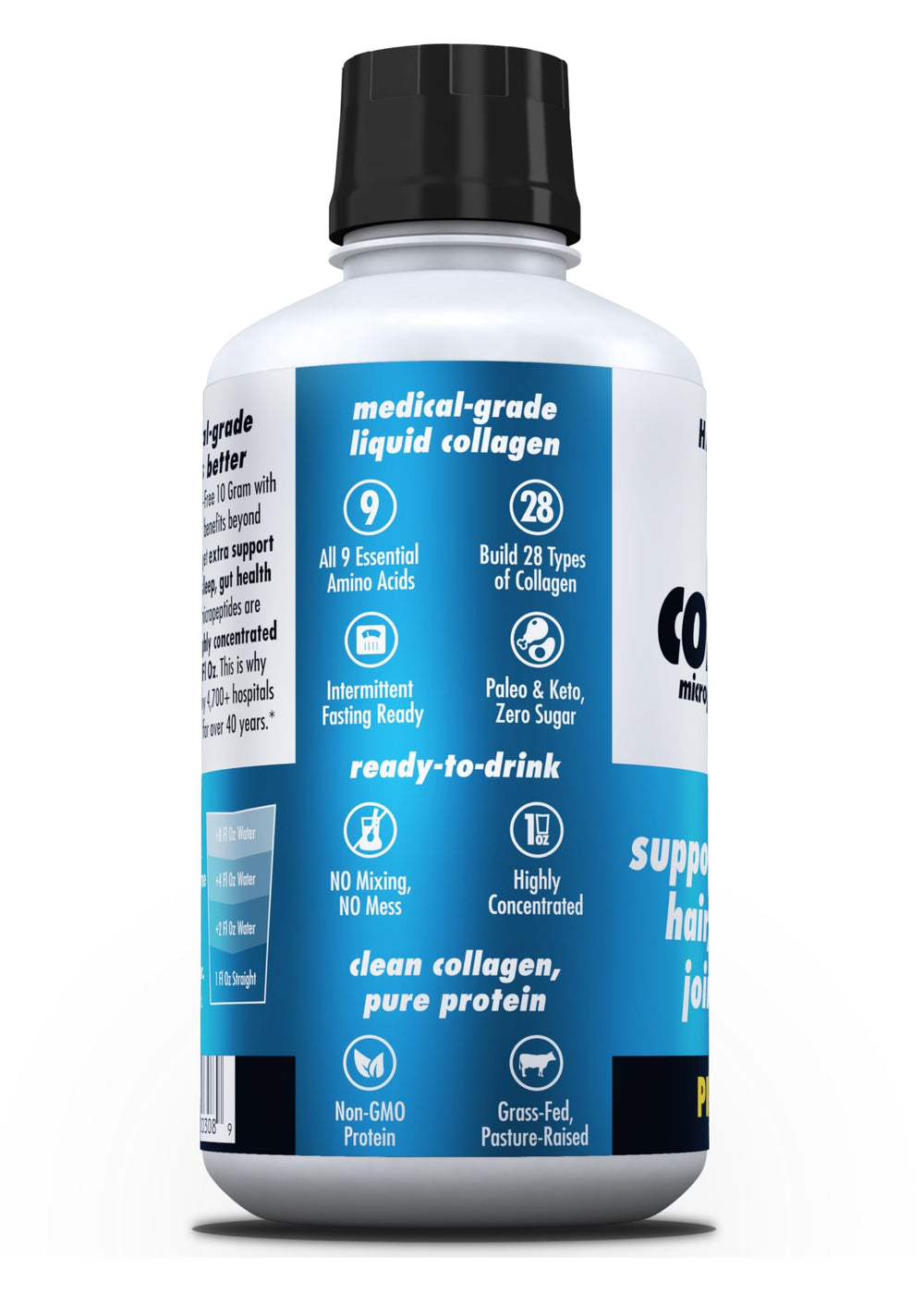 HEALTH DIRECT Piña Colada liquid close-up highlights refreshing taste.