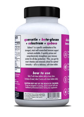 Two Qubeco chews daily with water.