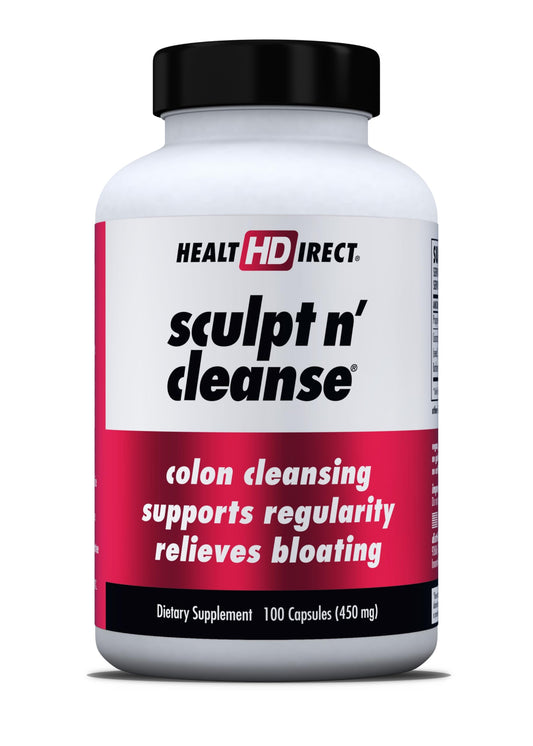 Health Direct Sculpt n' Cleanse bottle for gentle gut detox and digestive health.