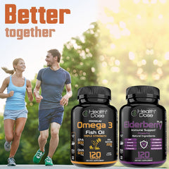 Health Dose Omega 3 lemon flavor packaging conveys refreshing taste