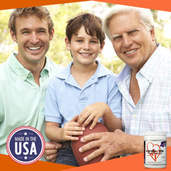 Closeup of Cardio for Life label with ingredients and nutrition highlights