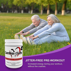 Health Guardian CardioForLife bottle being shaken for smooth blend.