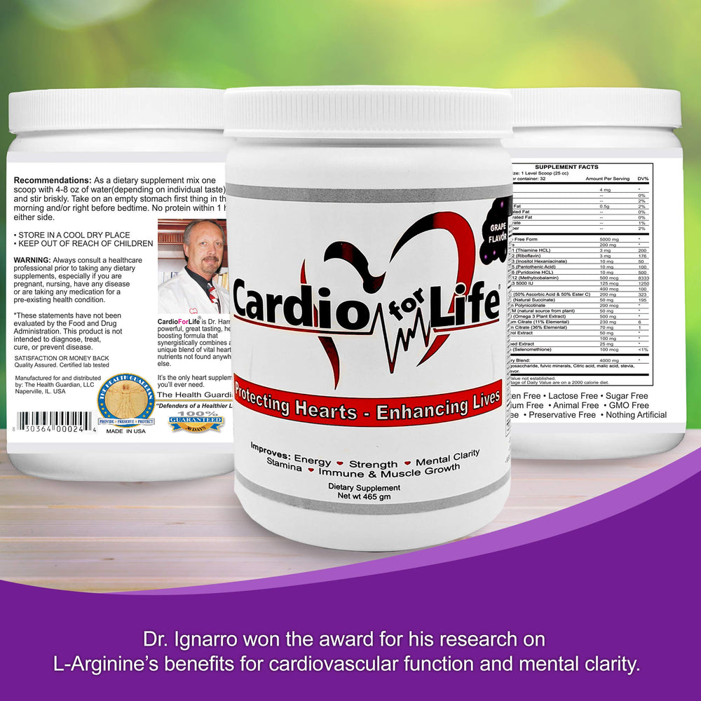 Health Guardian CardioForLife used during workout for steady energy.
