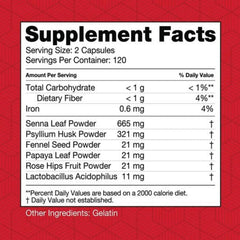 Health Plus Super Colon Cleanse psyllium husk close-up highlights smooth transit support.