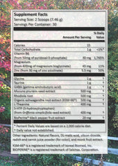Health Smart Products In The Mood glycine-l-theanine closeup suggesting relaxed focus.