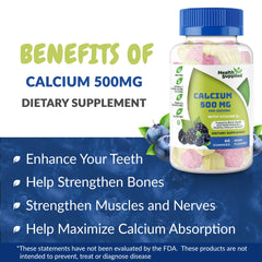 Health Supplied calcium gummies for teeth and bones