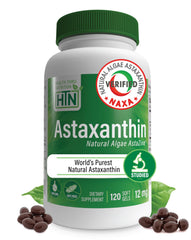 Health Thru Nutrition Astaxanthin bottle — premium softgels for daily antioxidant support.