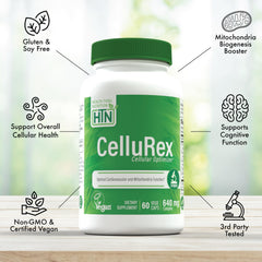 PQQ and CoQ10 ingredients illustrating mitochondrial support.