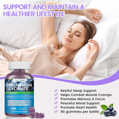 Health4All Magnesium Glycinate Gummies nutrition panel emphasizes minerals and vitamins.