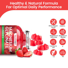 Health4All gummies ingredients label close-up emphasizing added vitamins and minerals.