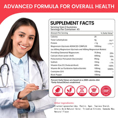 Health4All magnesium gummies pour from bottle into glass illustrating convenient daily ritual.
