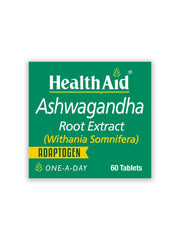 HealthAid Ashwagandha 350 mg daily-use shot suggesting simple everyday routine.