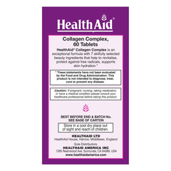 HealthAid Collagen Complex tablets close-up for easy daily skin care