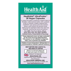 HealthAid UltraProbio acid-bile-resistant capsule: survives stomach acids for delivery.