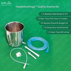 HealthAndYoga GutFlo one-hand clamp for adjustable flow