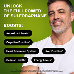 Healthbiotics stabilized sulforaphane powder jar ensures consistent potency.