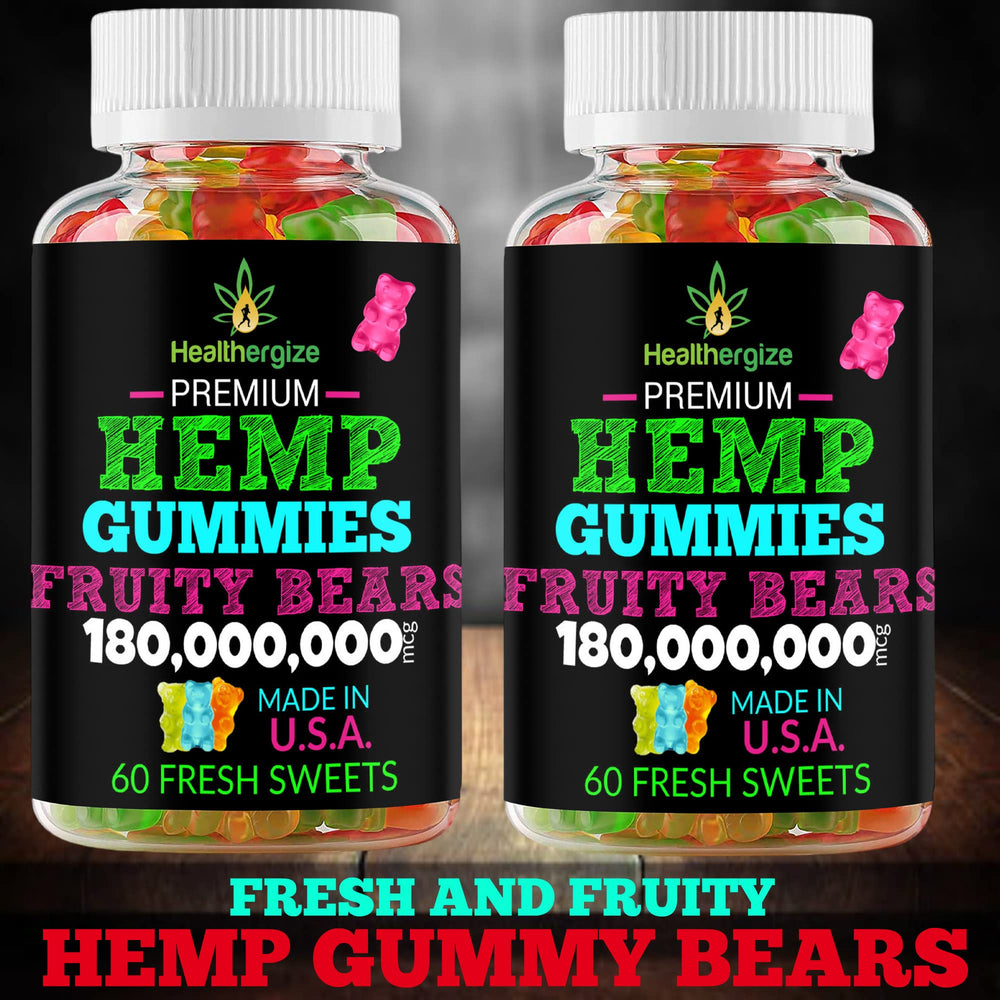 Bedtime routine scene with Healthergize gummies helping wind down.