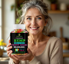 Easy-chew Healthergize gummies with bursting fruity flavor.