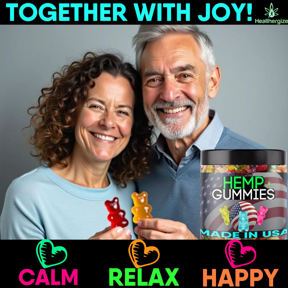 Healthergize hemp gummies tamper-evident seal ensures freshness and safety