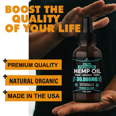 Healthergize hemp oil applied to skin for a smooth feel.