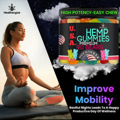 Healthergize Made-in-USA gummies ensure quality with trusted production standards.