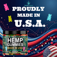 Healthergize USA-made label: premium quality and local manufacturing