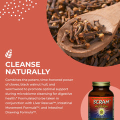 HealthForce Scram milk thistle herb highlight showcasing key plant extract.