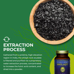 Open HealthForce Shilajit bottle scene shows easy serving.