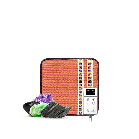 HealthyLine small infrared heating pad top surface with gemstones for targeted warmth