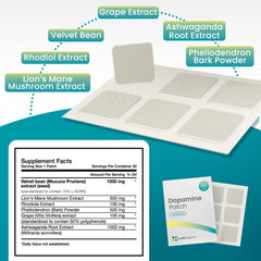 Applying Healthogenics Dopamine Patch for easy, skin-friendly transdermal delivery.