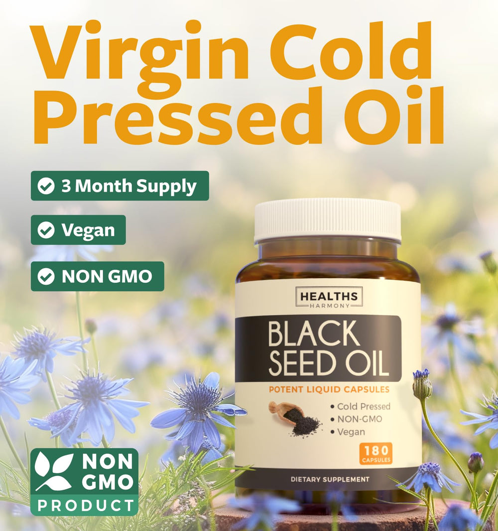 Healths Harmony 500mg softgel capsules offer convenient daily intake with vegan non-GMO formulation.