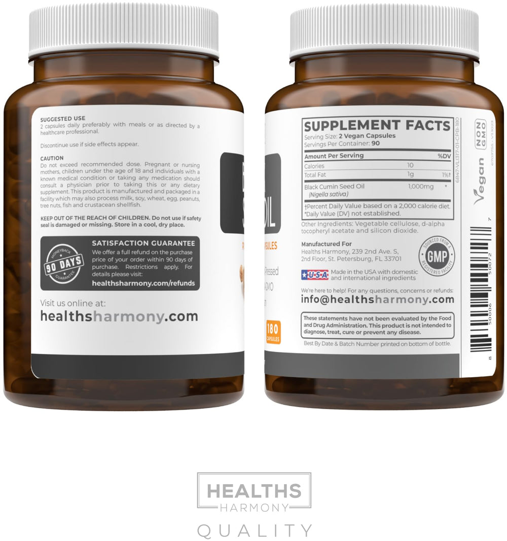 Healths Harmony 90-day supply bottle offers a convenient long-term option.
