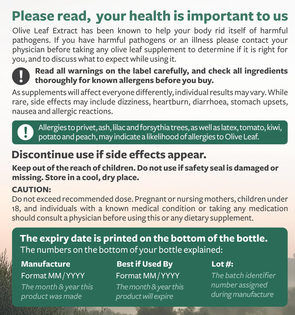 Healths Harmony olive leaf display highlights polyphenol-rich antioxidant potential
