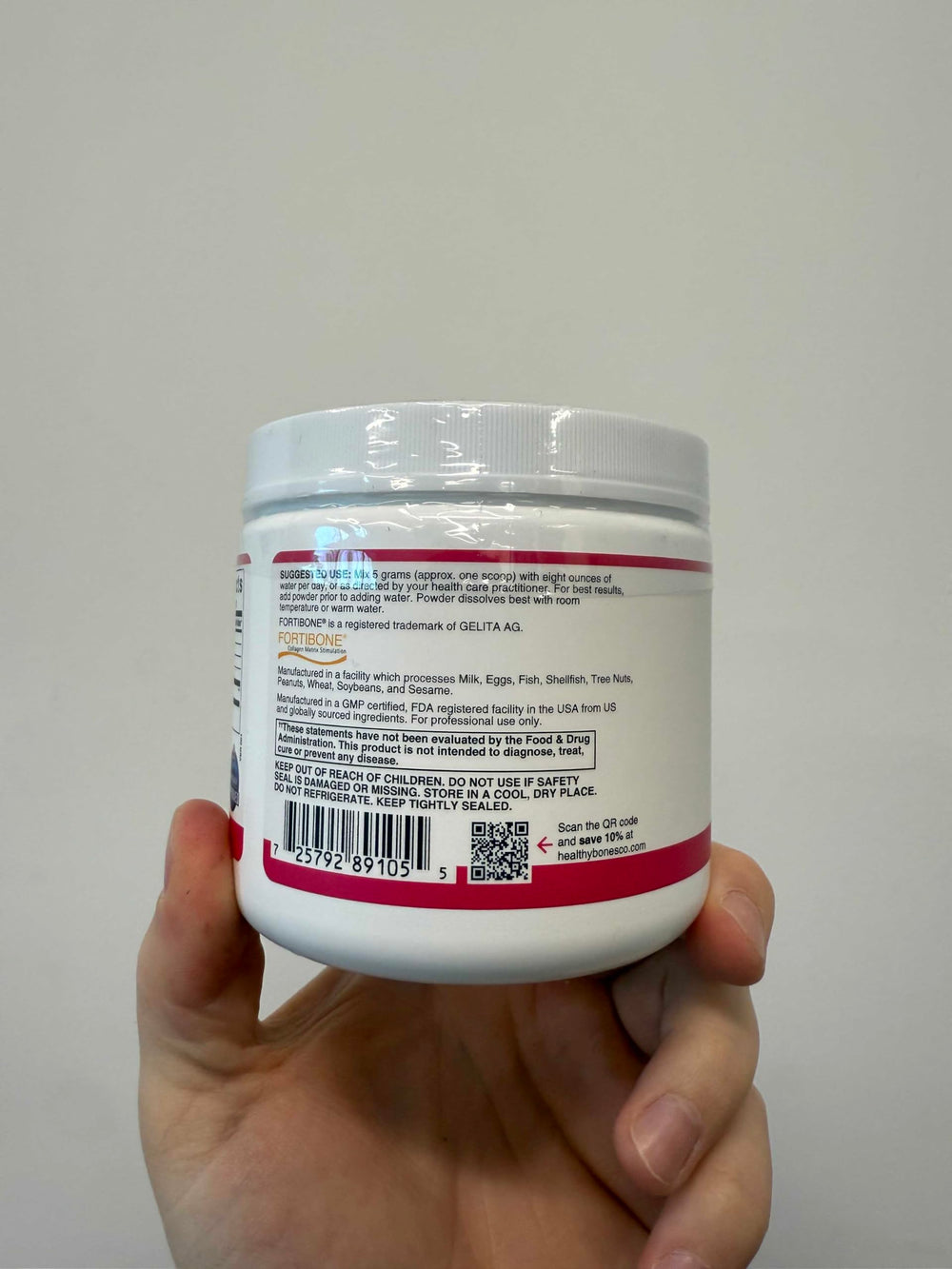 Grass-fed, pasture-raised collagen origin for Fortibone.