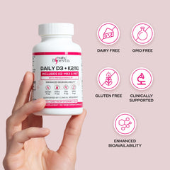 Healthy Bones Co 30-capsule month supply shown in pack