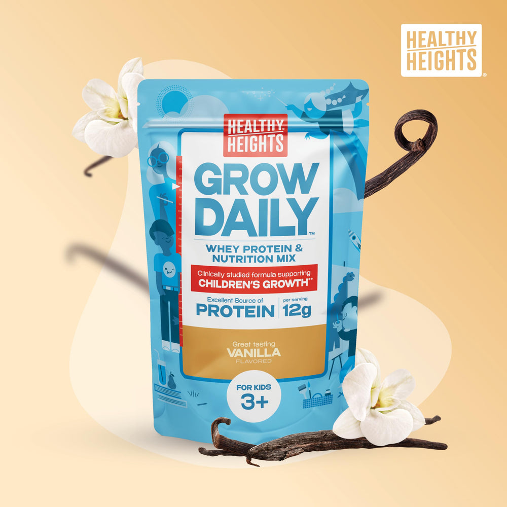 Prepared Healthy Heights vanilla shake with creamy texture