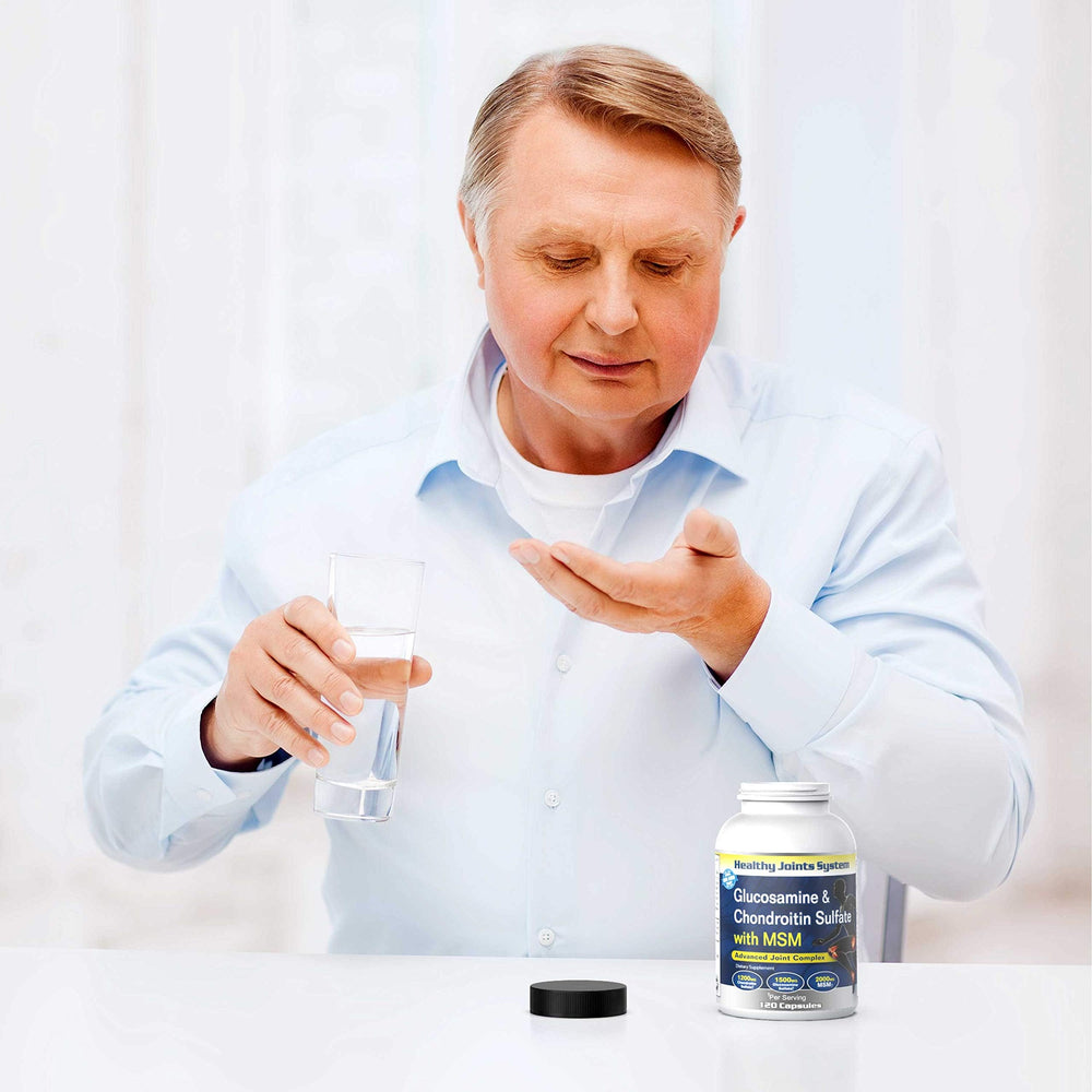 Healthy Joints System active lifestyle image shows movement with product support