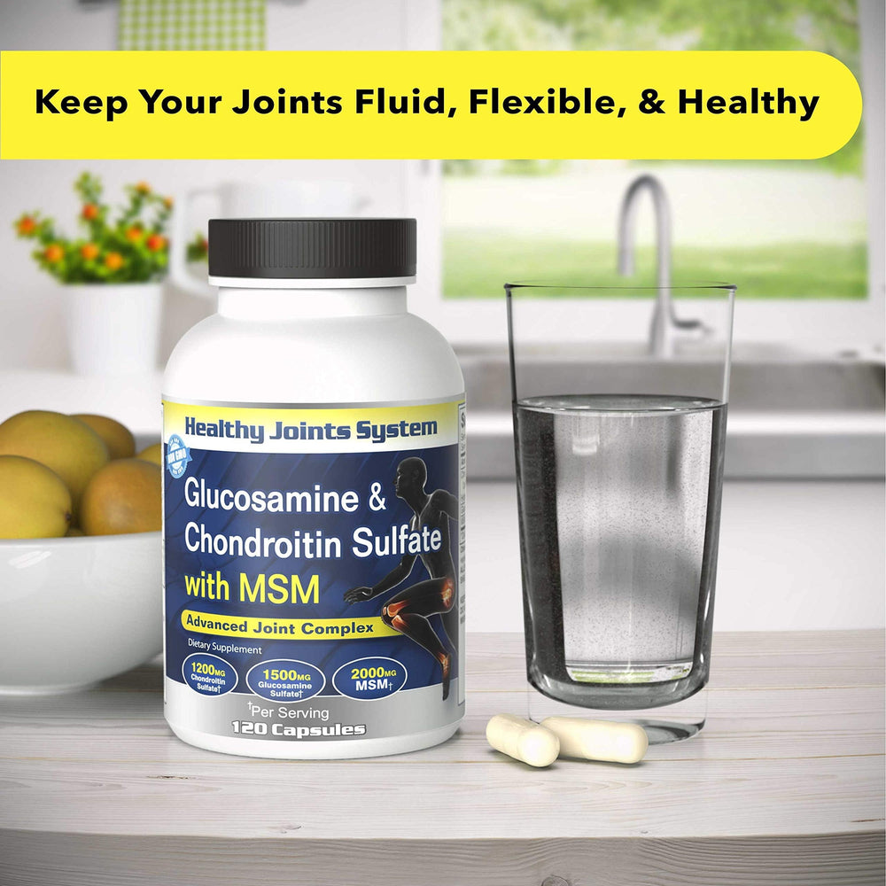 Healthy Joints System tablets close-up highlighting triple strength formula