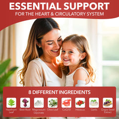 Healthy One Olive Leaf graphic implies natural support for healthy arteries.