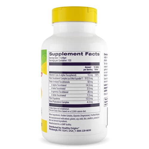 Healthy Origins Tocomin SupraBio capsules ready for daily wellness routine.