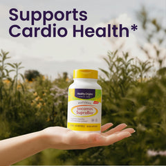 Healthy Origins Tocomin SupraBio label-back shows ingredients and usage details.