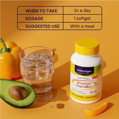 Healthy Origins Tocomin SupraBio nutritional panel notes 50 mg tocotrienols per serving.
