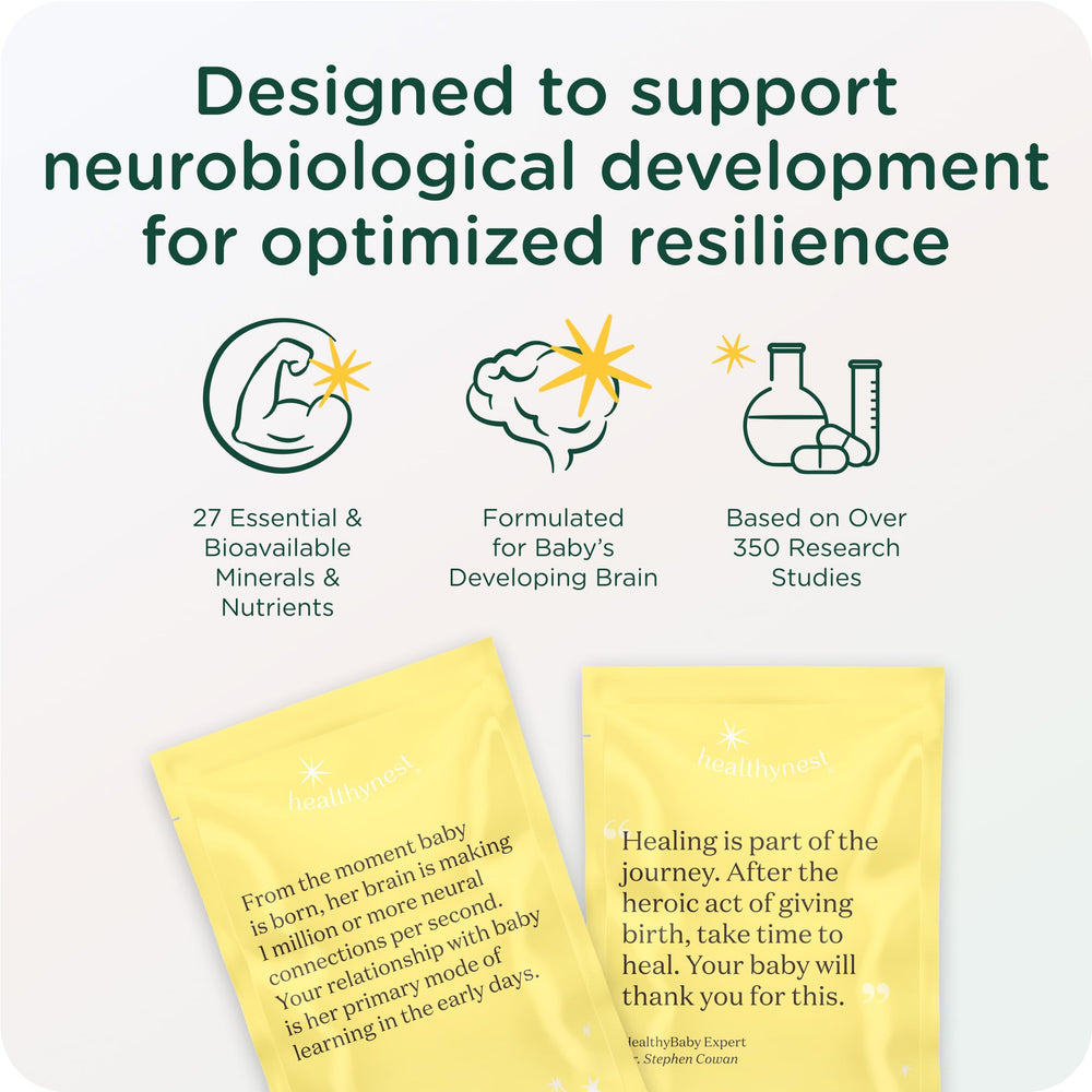 HealthyNest iron capsules emphasizing essential mineral intake for daily wellness.