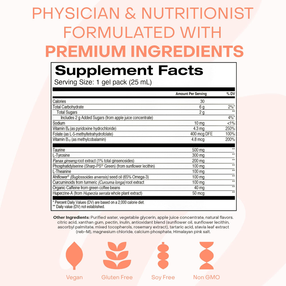 HealthyCell Focus & Recall graphic illustrates the MicroGel absorption advantage.