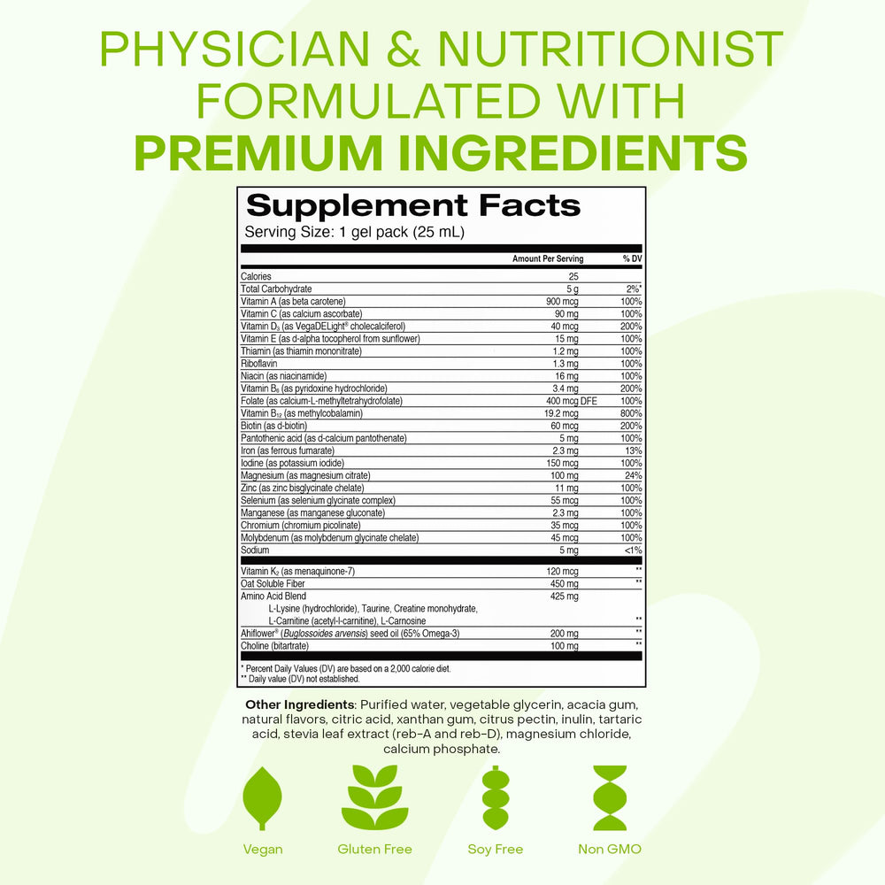 HealthyCell gel-pack packaging showcases no-pill format and convenience.