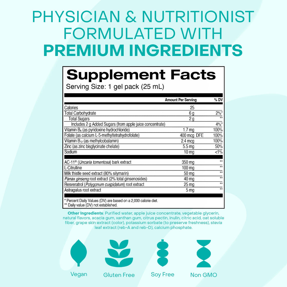 HealthyCell travel friendly gel pack offers on the go nourishment.
