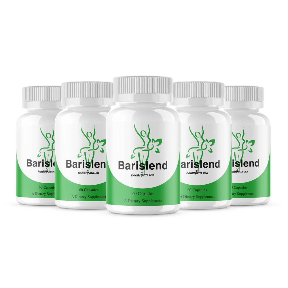 HealthyVita USA Barislend capsules bottle pour showing easy-to-use packaging for daily use.